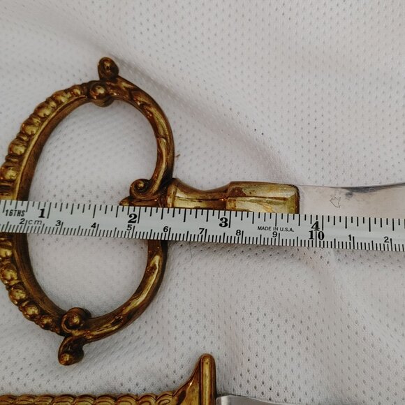 Gold and Silver Carving Set by Morrells - Picture 9 of 12